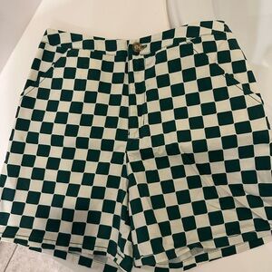 Wild Fable Green Checker Shorts in XS